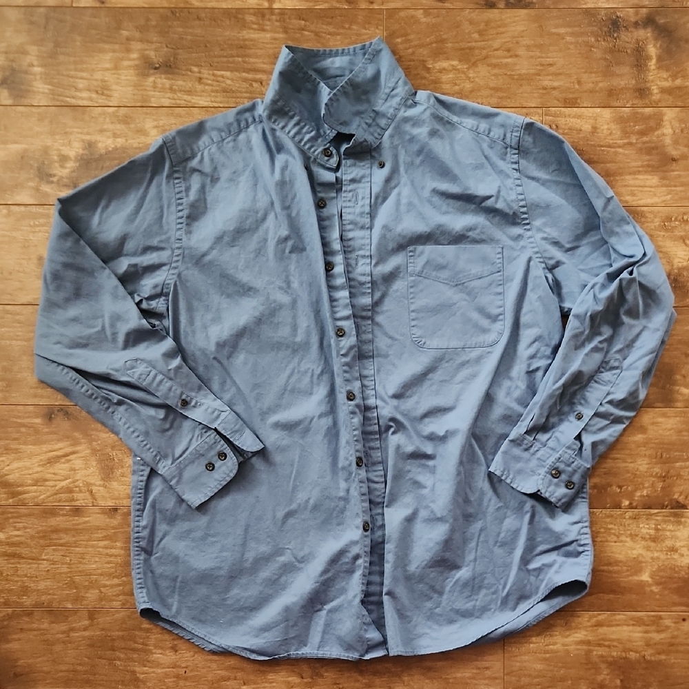 Blue Button-Up Shirt